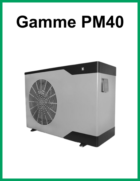 Pompe à chaleur piscine Zodiac Gamme PM40 MD/TD - R32/R410A