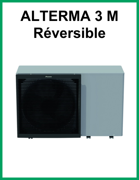 Pompe à chaleur Air Eau Daikin ALTERMA 3 M - Gamme RÉVERSIBLE