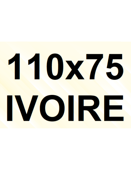 Goulotte et Raccords 110 x 75 - Ivoire (3 réseaux)