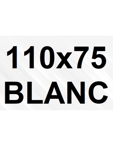 Goulotte et Raccords 110 x 75 - Blanc (3 réseaux)