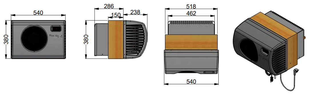 Winemaster - Fondis - Gamme C25 - Dimensions